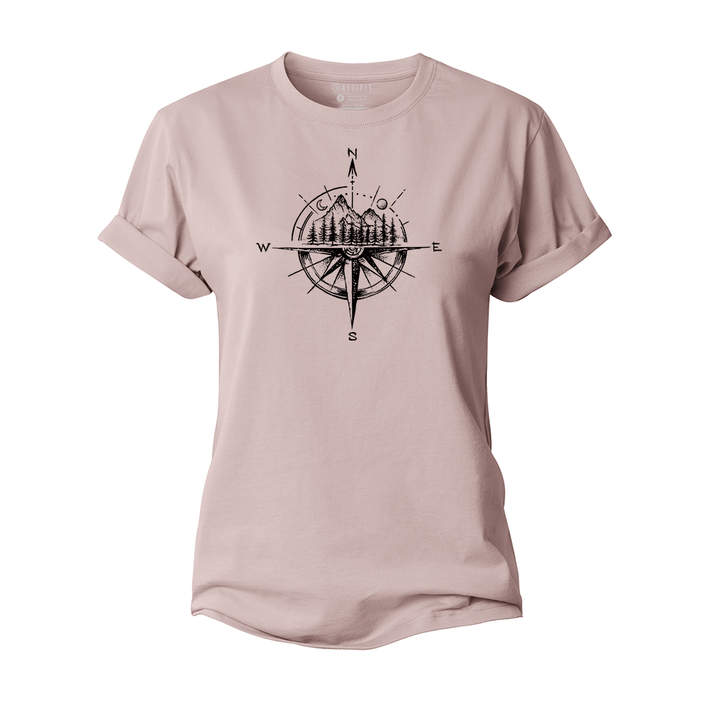 Landscape Compass Women's Cotton T-Shirt