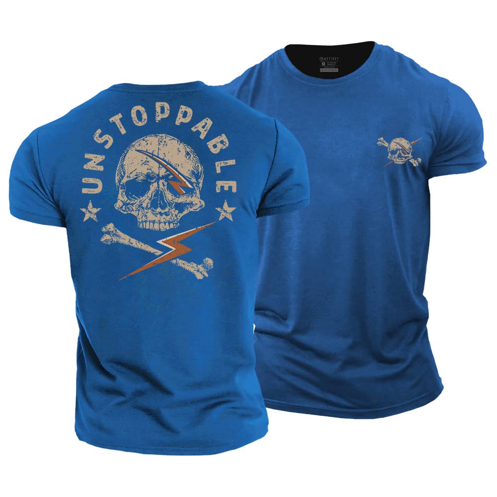 Unstoppable Skull Cotton T-shirt