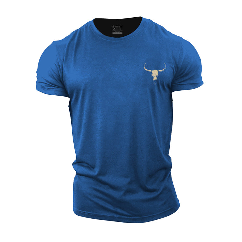 Mini Bull Skull Cotton T-shirts