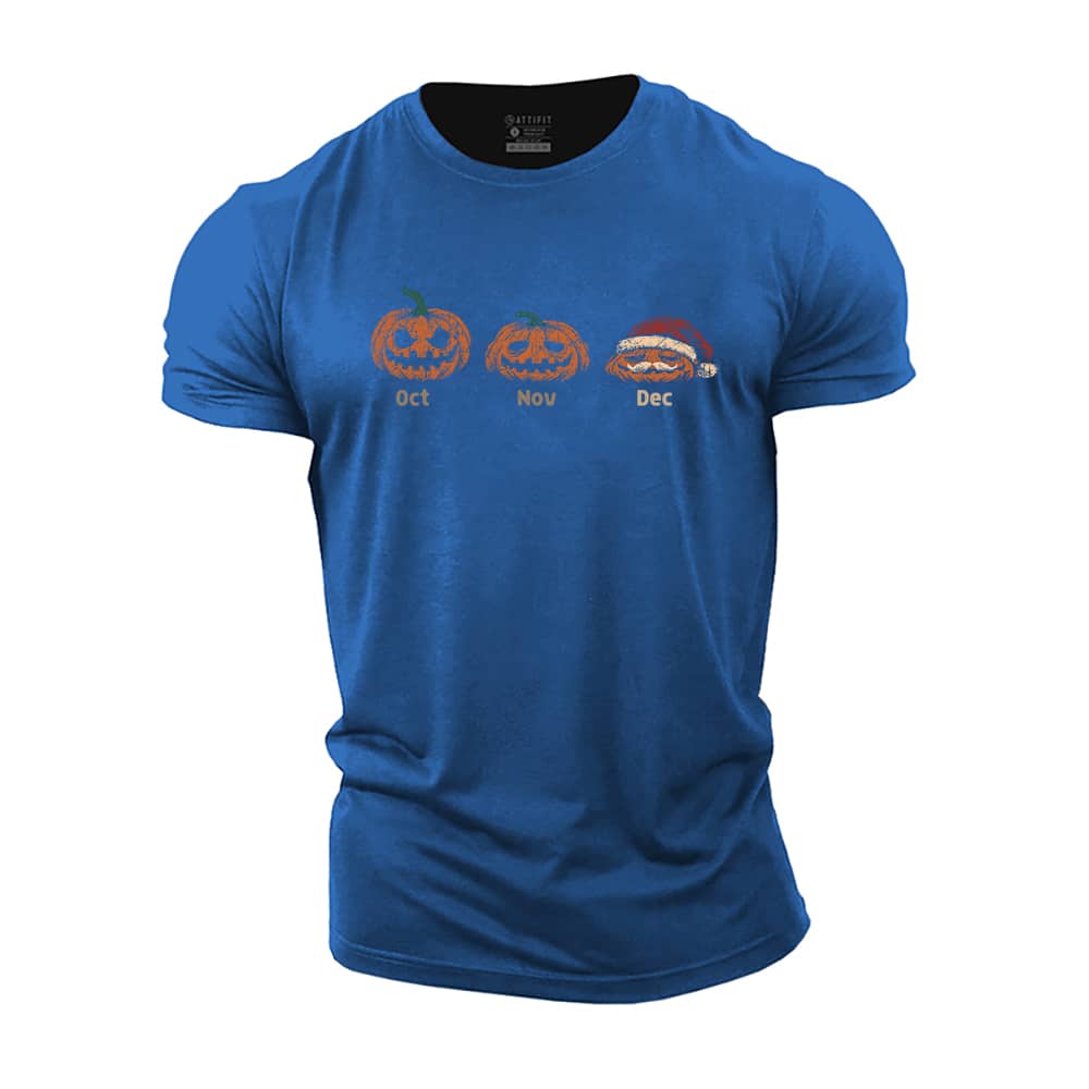 Pumpkin Santa Cotton T-Shirt