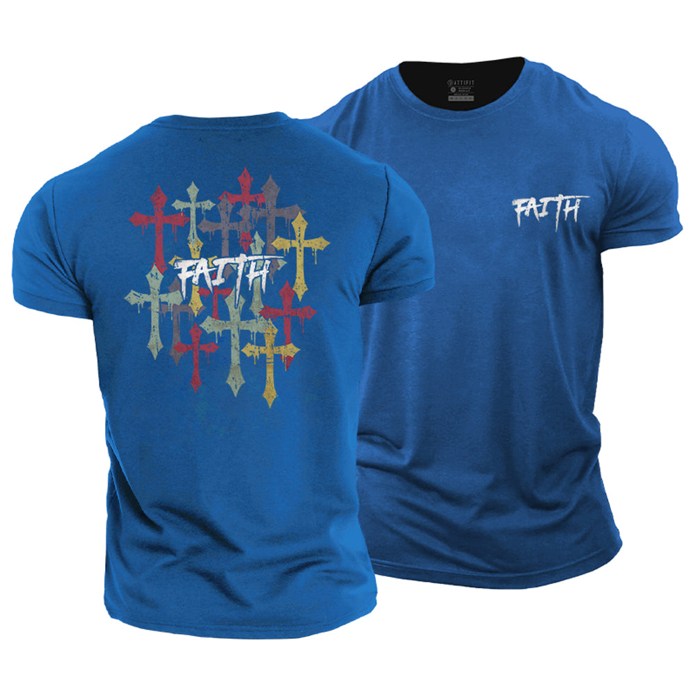 Faith Cross Cotton T-Shirt