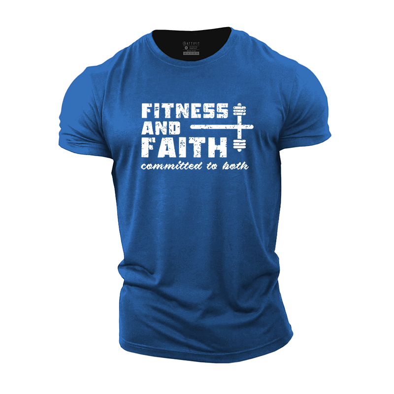 Fitness And Faith Cotton T-Shirt