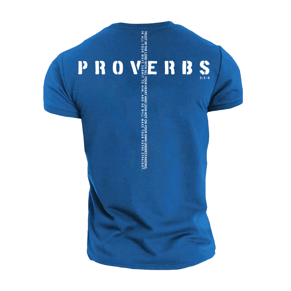 Proverbs 3:5-6 Cotton T-Shirt