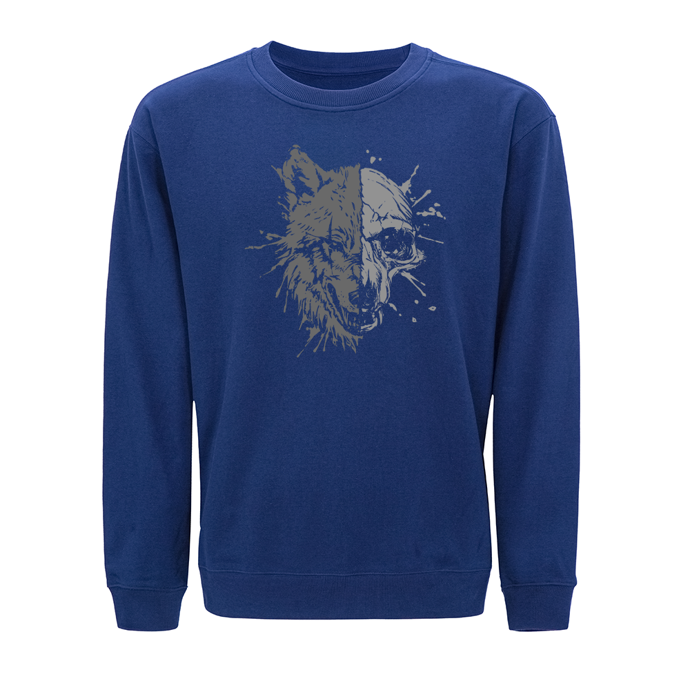 Wolf Skull Crewneck Sweatshirt