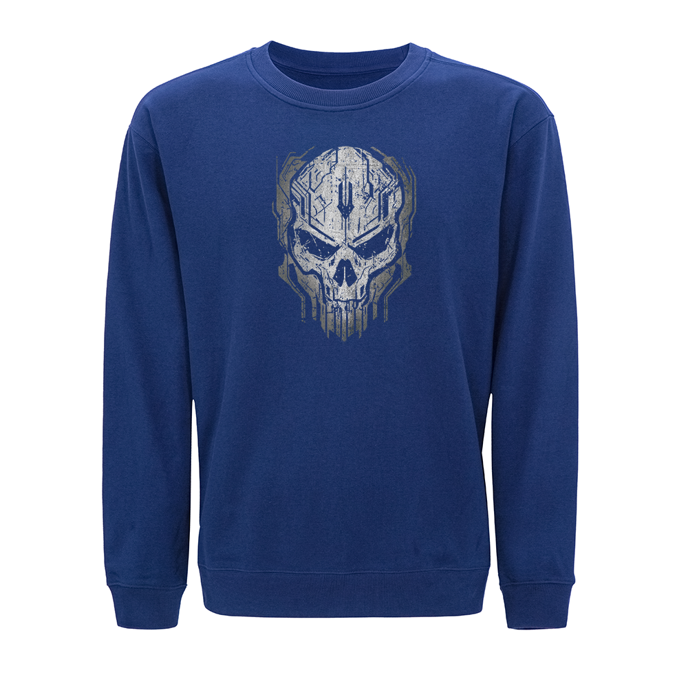 Technological Skull Crewneck Sweatshirt