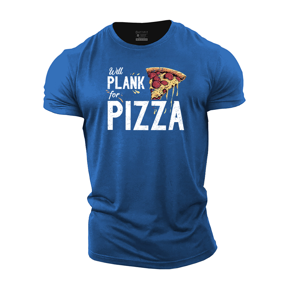 Will Plank for Pizza Cotton T-Shirt