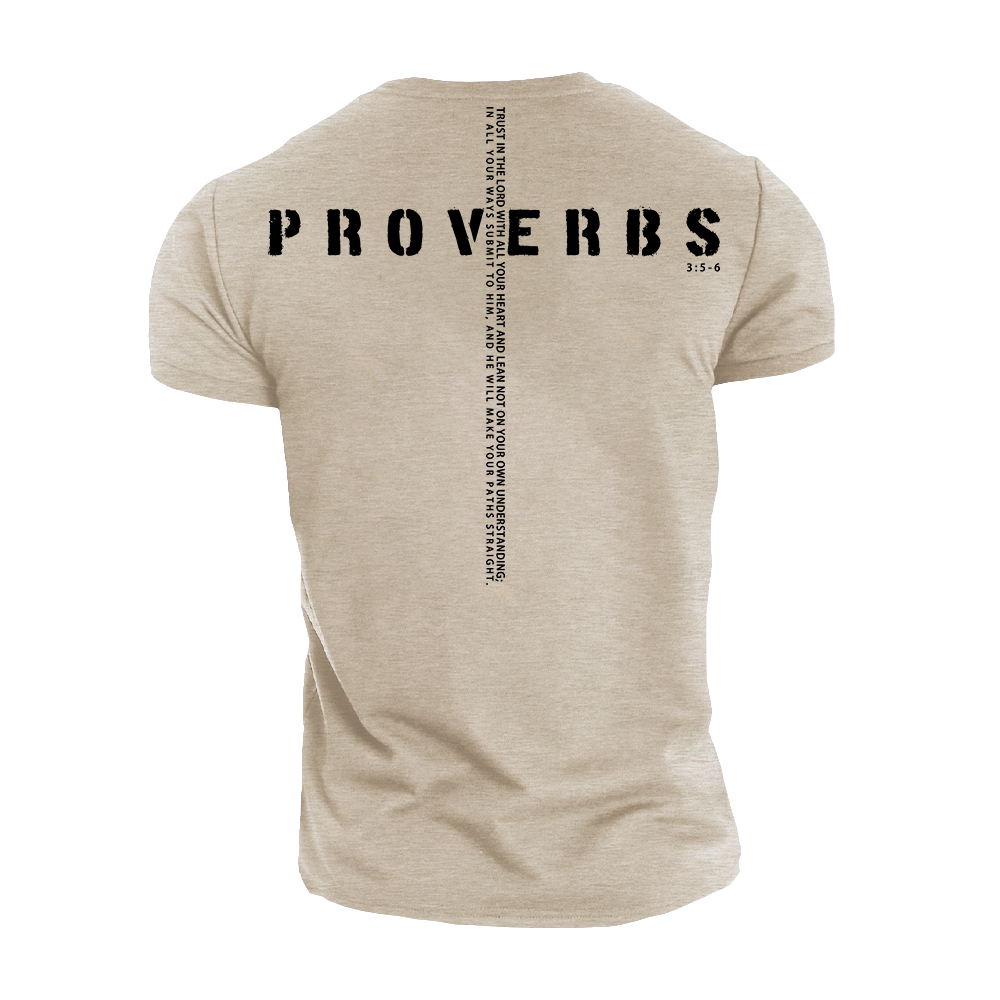 Proverbs 3:5-6 Cotton T-Shirt