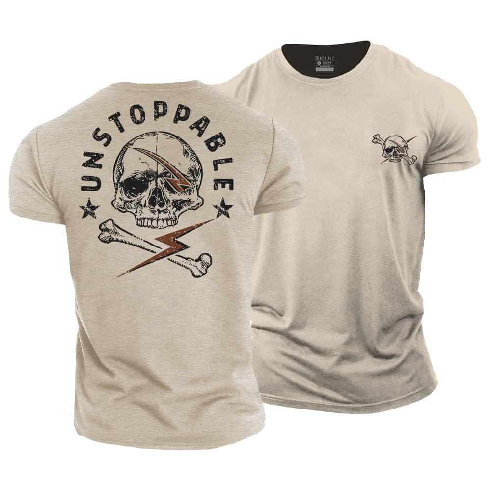 Unstoppable Skull Cotton T-shirt