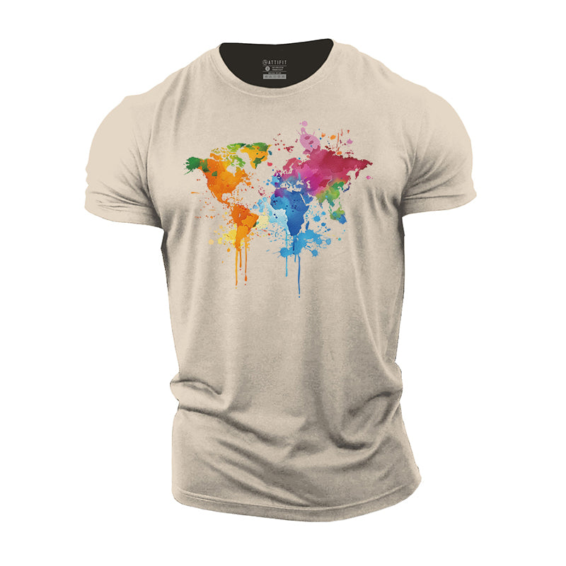 World Map Cotton T-shirt