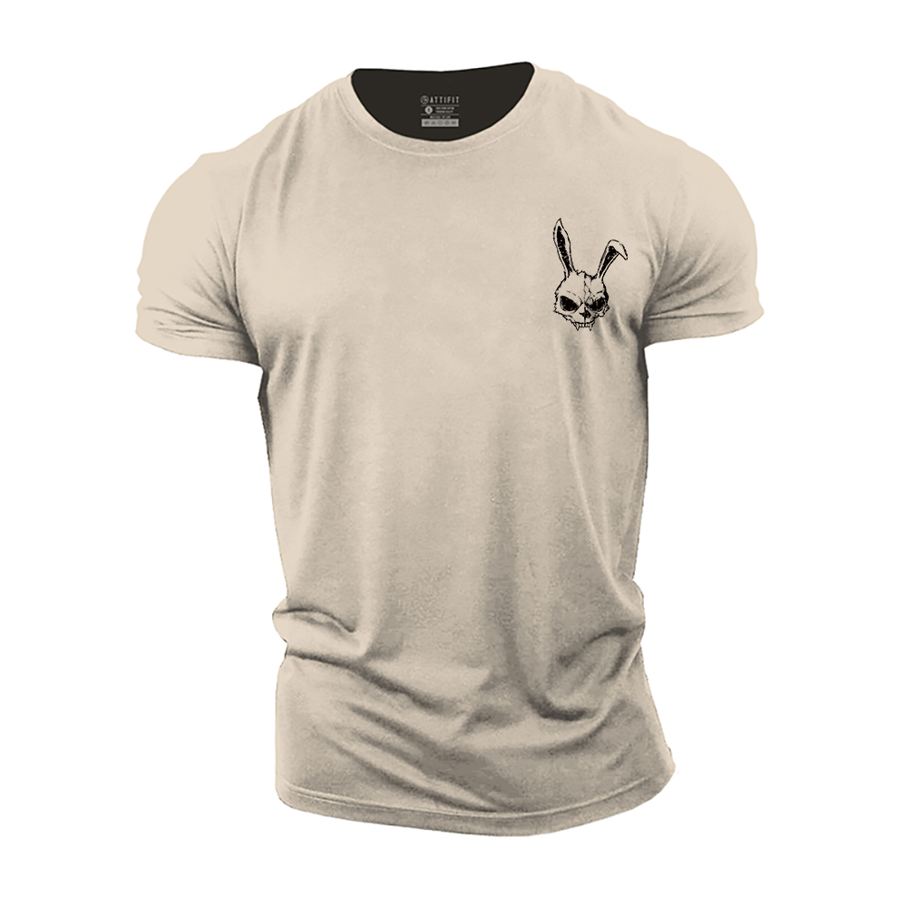 Mini Bunny Skull Cotton T-Shirt