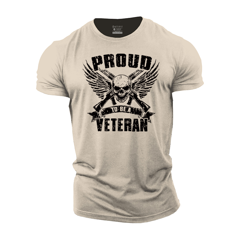 Proud to Be a Veteran Cotton T-Shirt