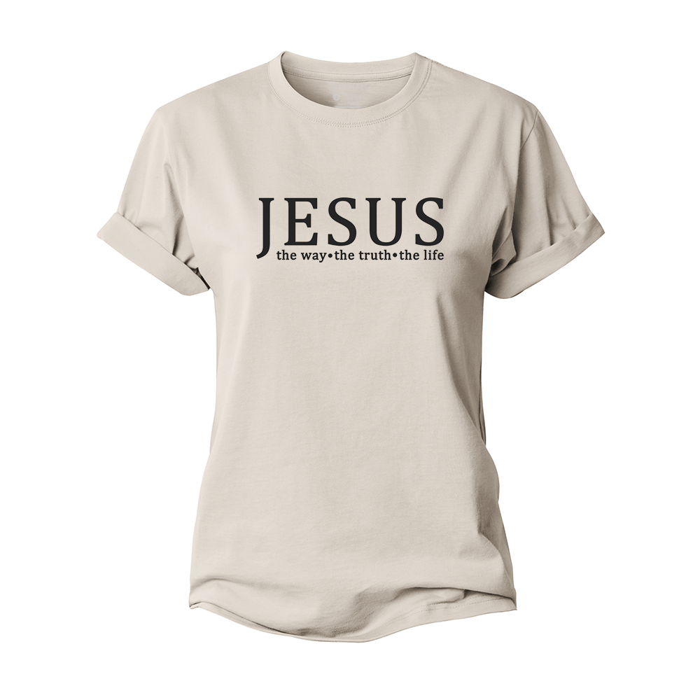 Jesus, The Way The Truth The Life Women's Cotton T-Shirt