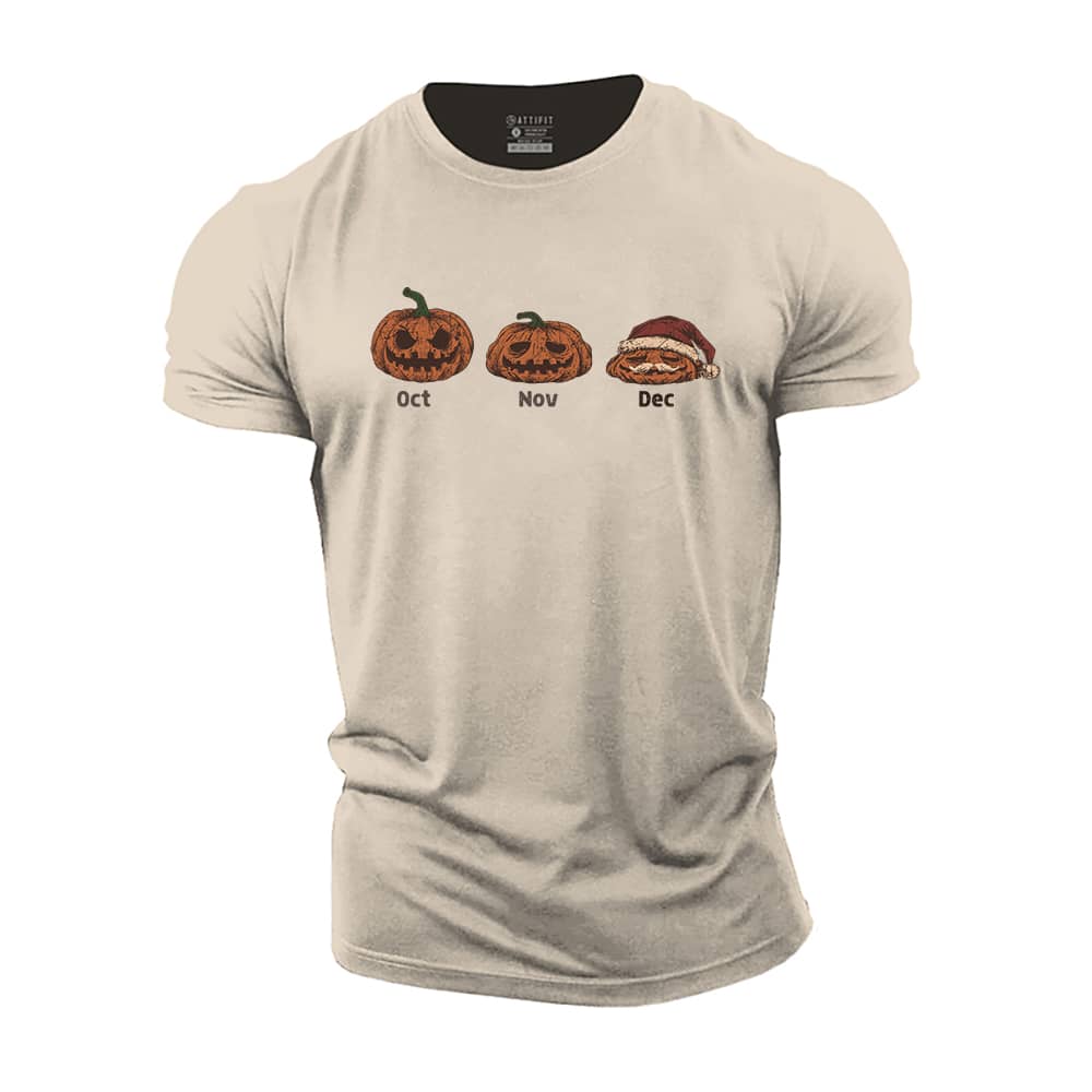 Pumpkin Santa Cotton T-Shirt