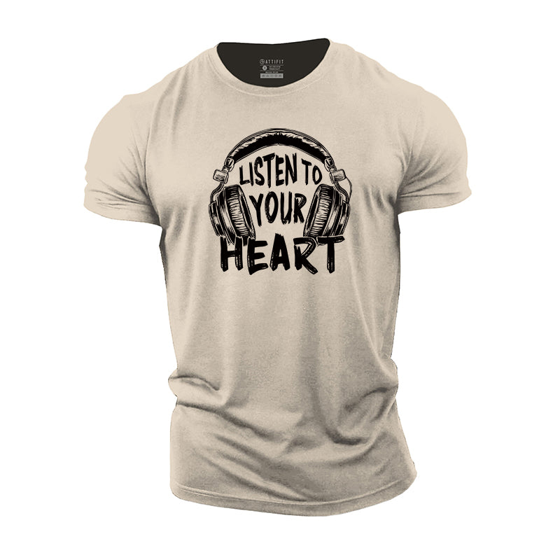 Listen To Your Heart Cotton T-Shirt