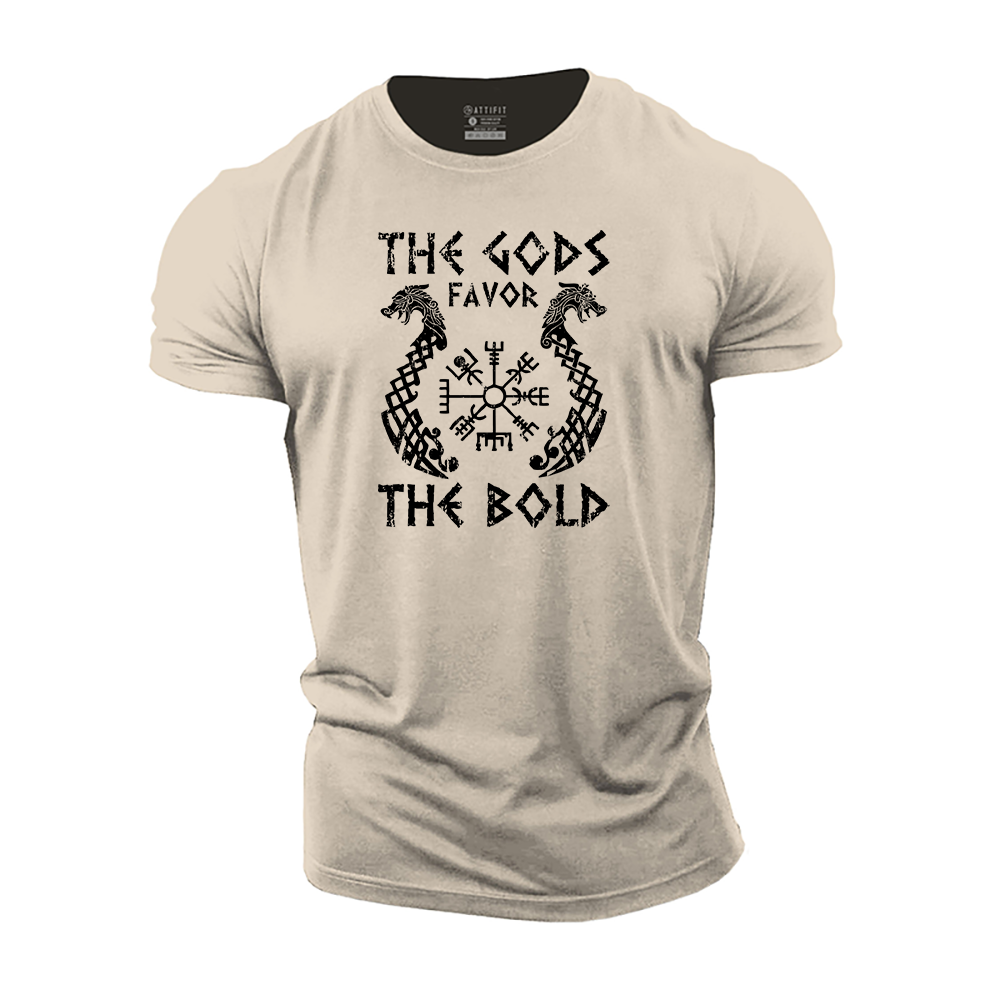 The Gods Favor the Bold Cotton T-Shirt