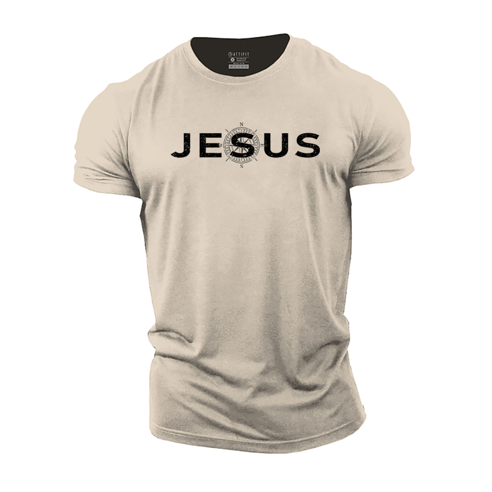 Jesus Is My Compass Cotton T-Shirt