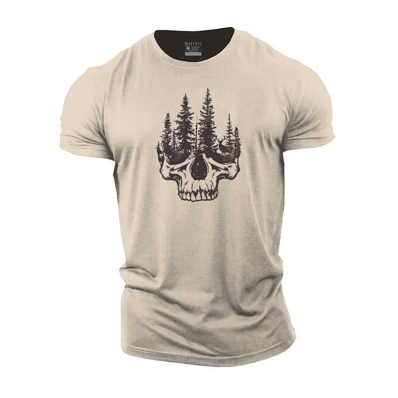 Skull Forest Cotton T-Shirt