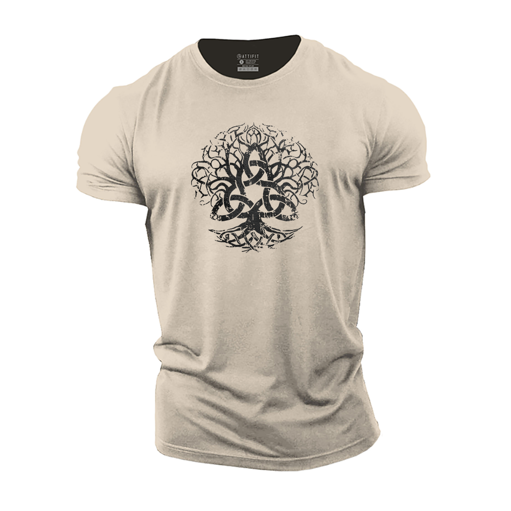 Triquetra Life Tree Cotton T-Shirt