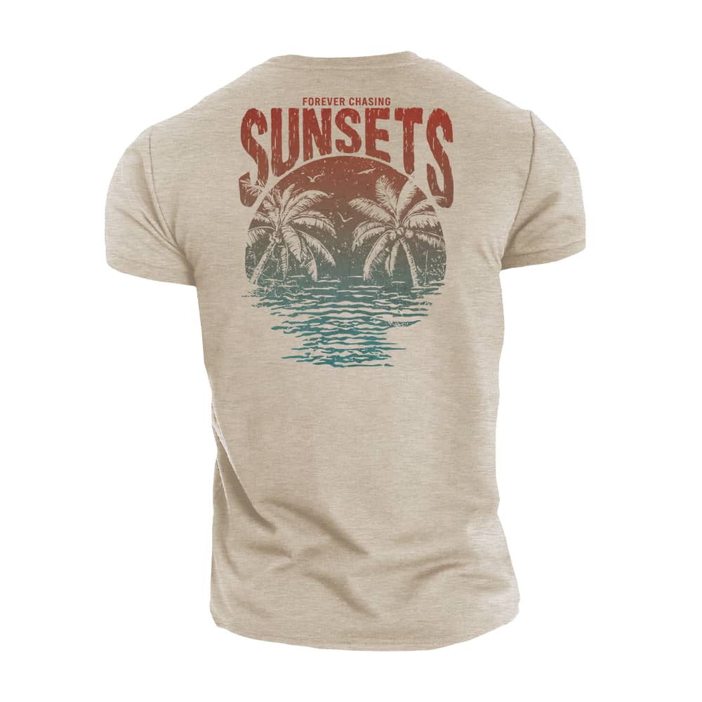 Forever Chasing Sunsets Cotton T-Shirt