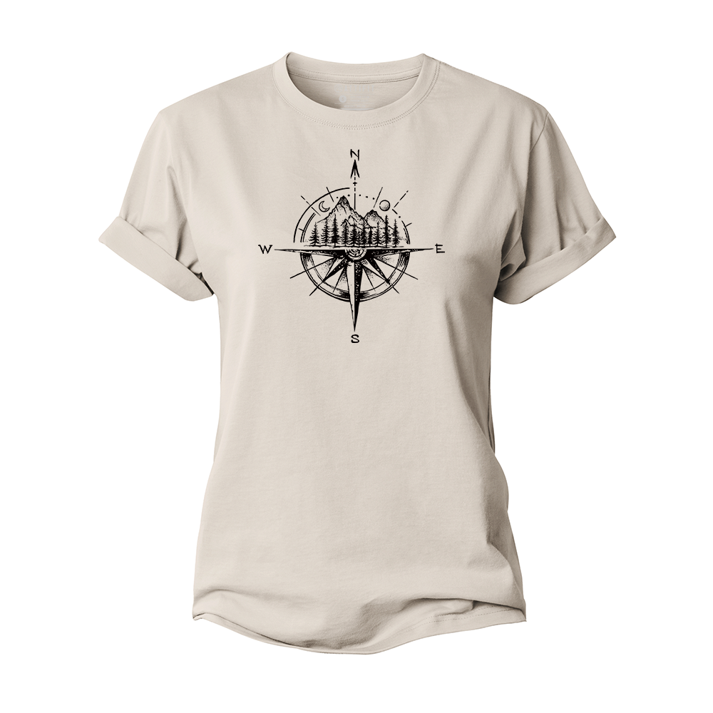 Landscape Compass Women's Cotton T-Shirt