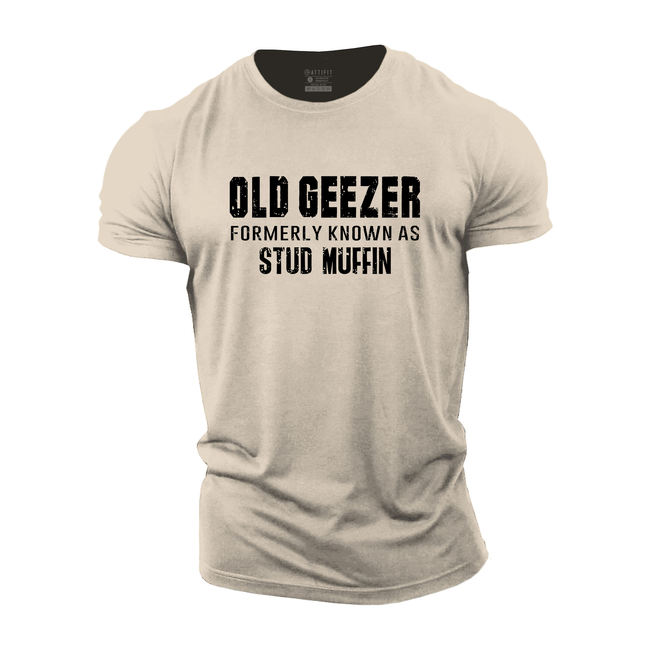 Old Geezer Formerly Known As Stud Muffin Cotton T-Shirt