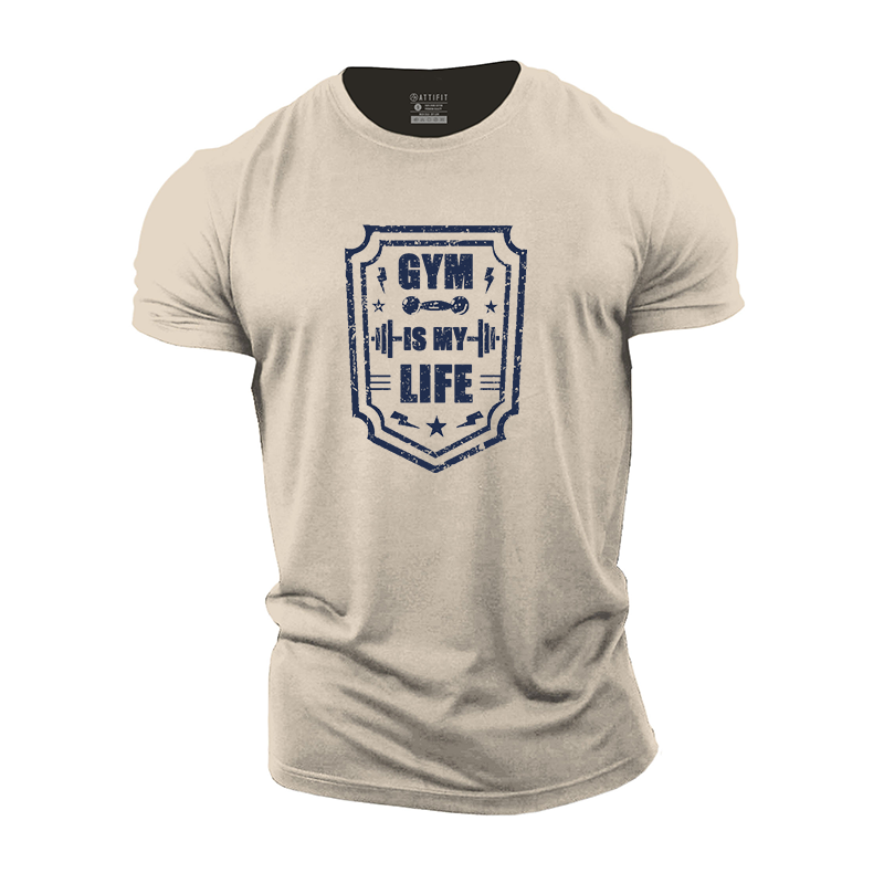 Gym Is My Life Cotton T-Shirt