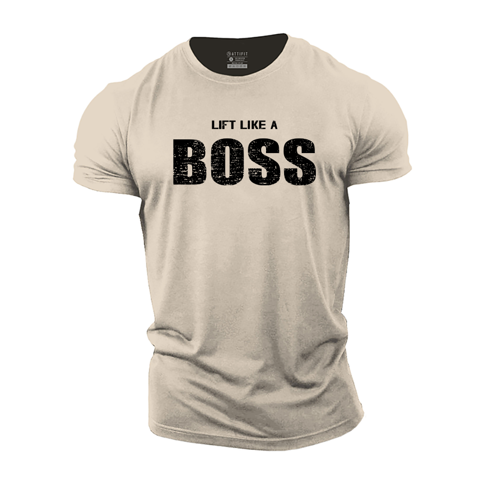 Lift like a Boss Cotton T-Shirt