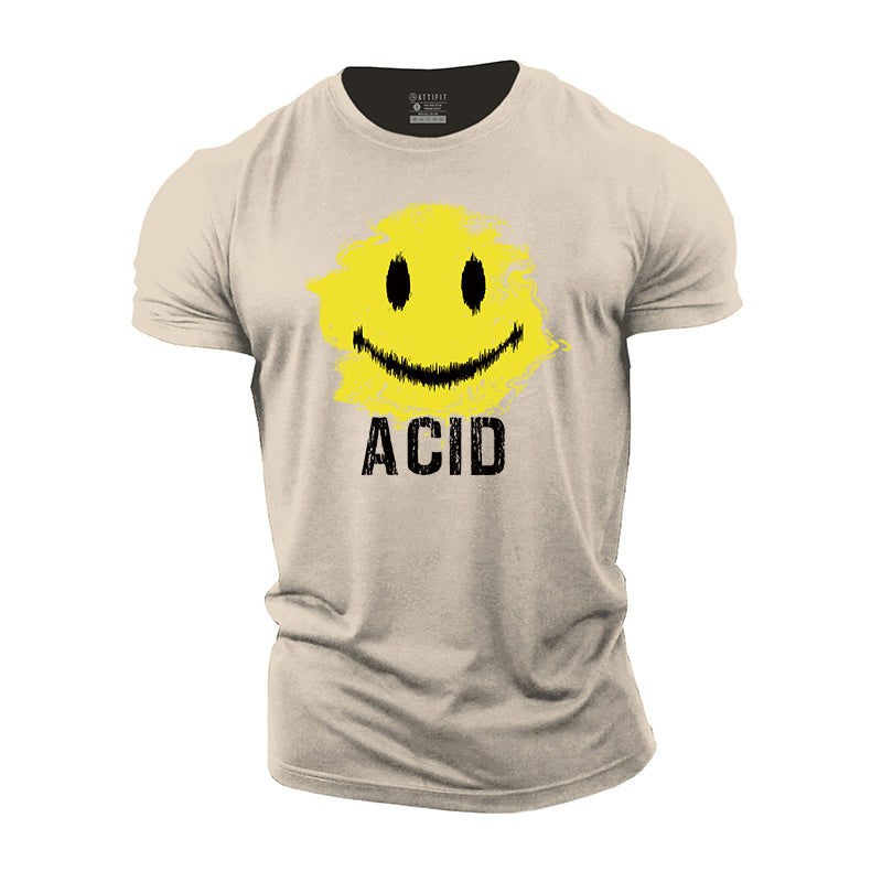 Acid Smile Cotton T-Shirt