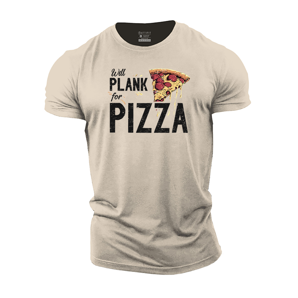 Will Plank for Pizza Cotton T-Shirt