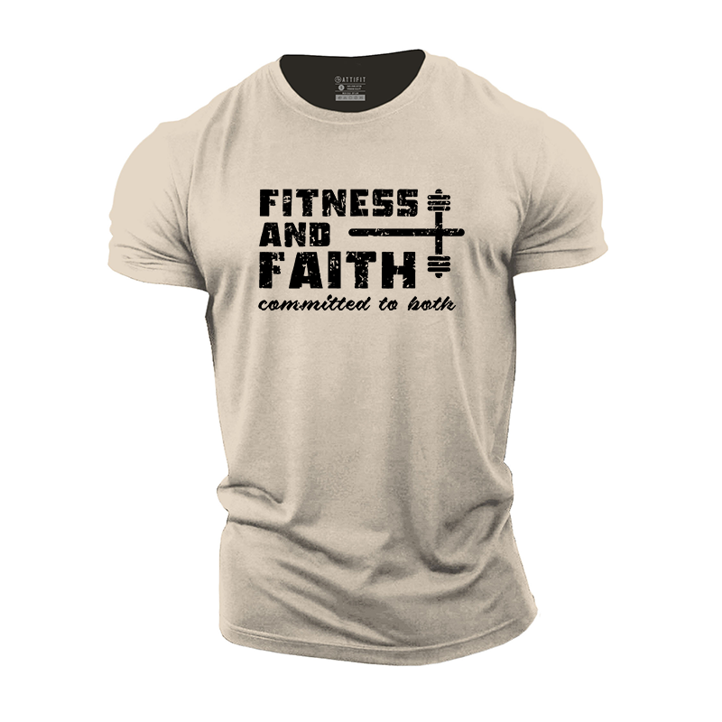 Fitness And Faith Cotton T-Shirt