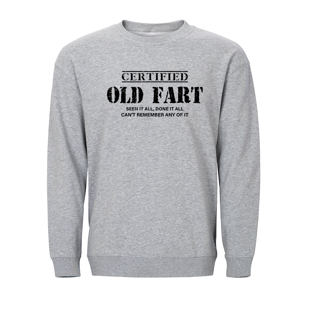 Certified Old Fart Crewneck Sweatshirt