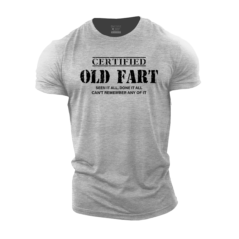 Certified Old Fart Cotton T-Shirt