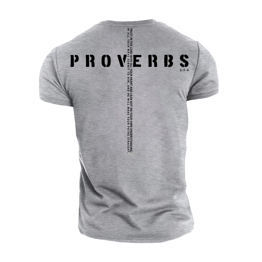 Proverbs 3:5-6 Cotton T-Shirt