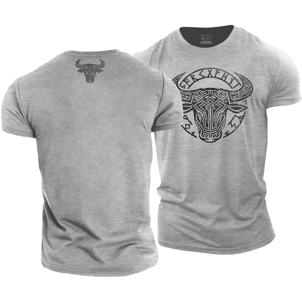 Viking Bull Cotton T-Shirt