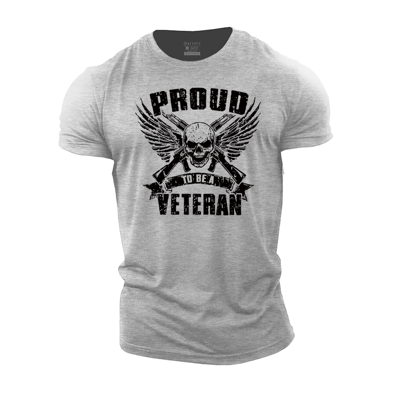 Proud to Be a Veteran Cotton T-Shirt