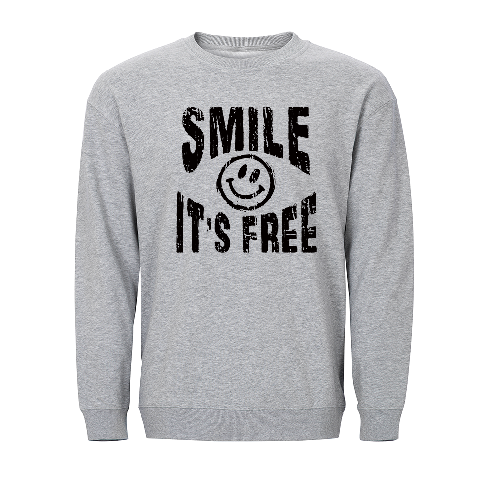 Smile It's Free Crewneck Sweatshirt