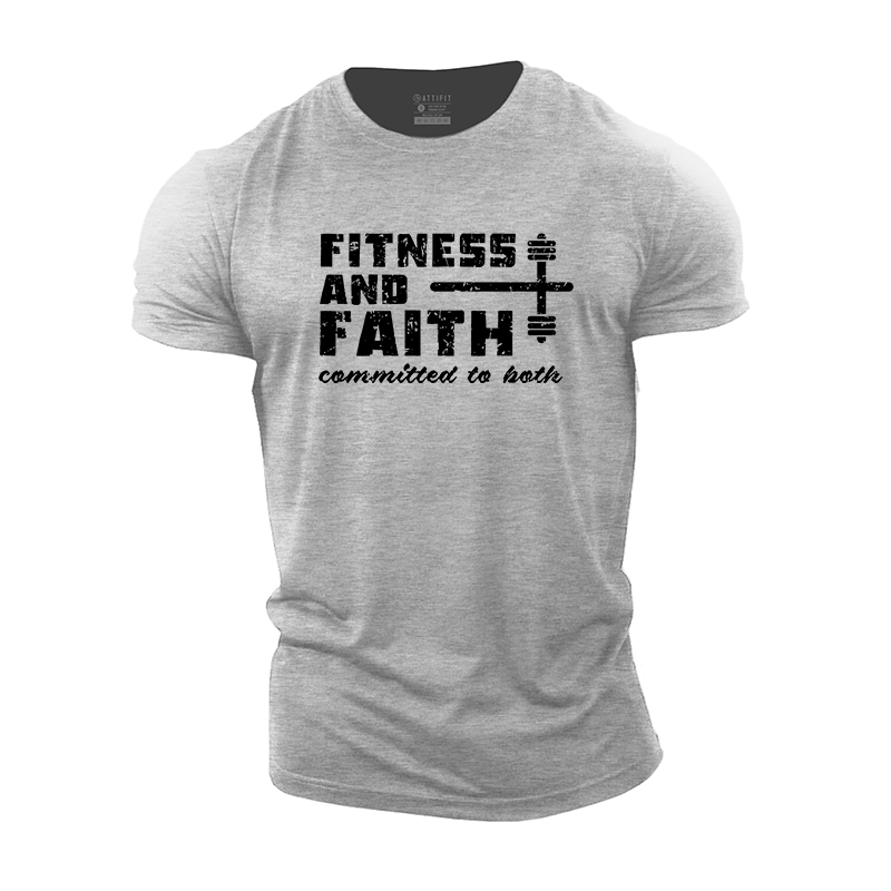 Fitness And Faith Cotton T-Shirt