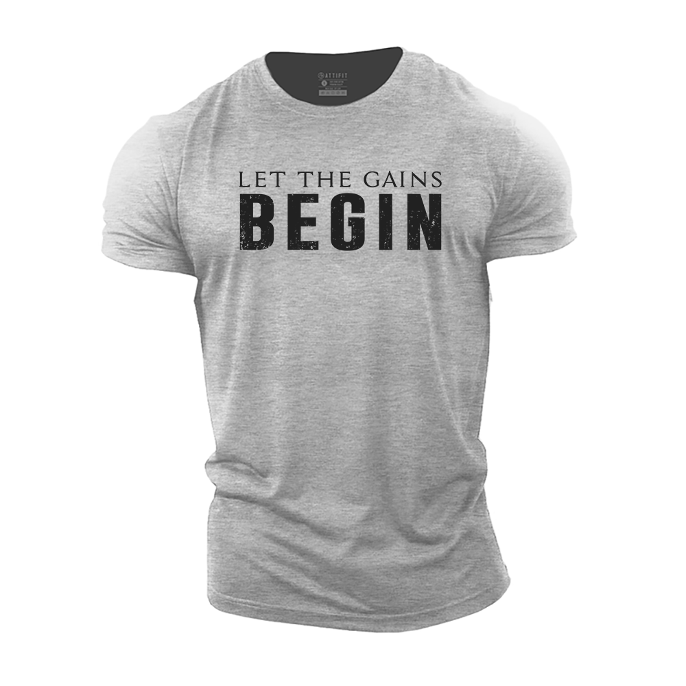 Let the Gains Begin Cotton T-Shirt