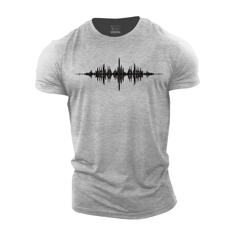 Audio Spectrum Cotton T-shirt