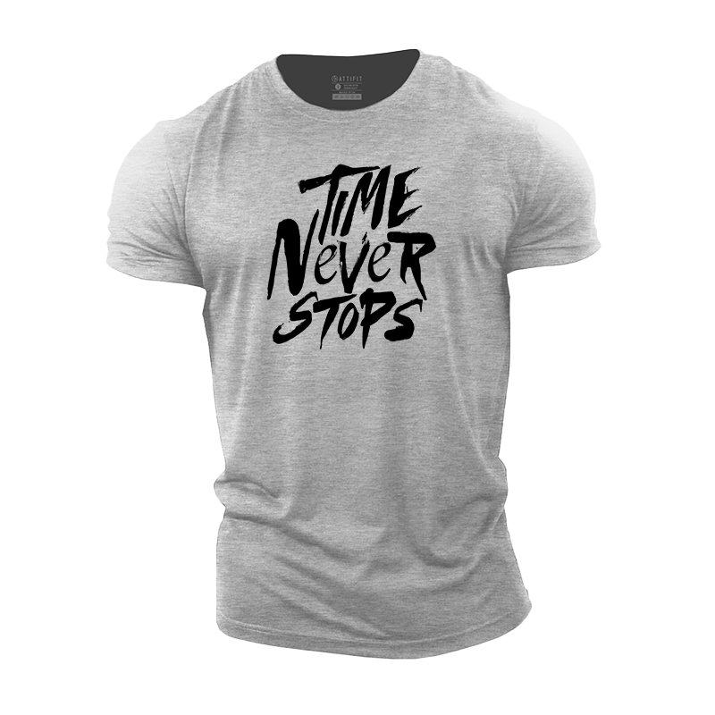 Time Never Stops Cotton T-Shirt