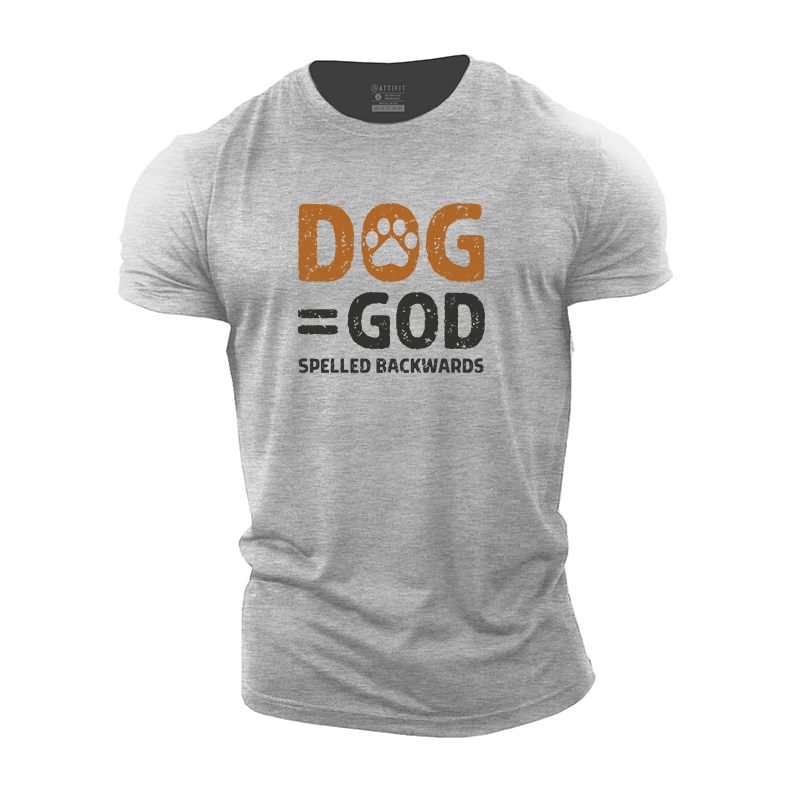 Dog=god Spelled Backwards Cotton T-Shirt