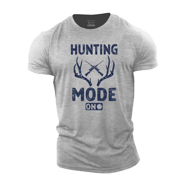 Hunting Mode On Cotton T-Shirt