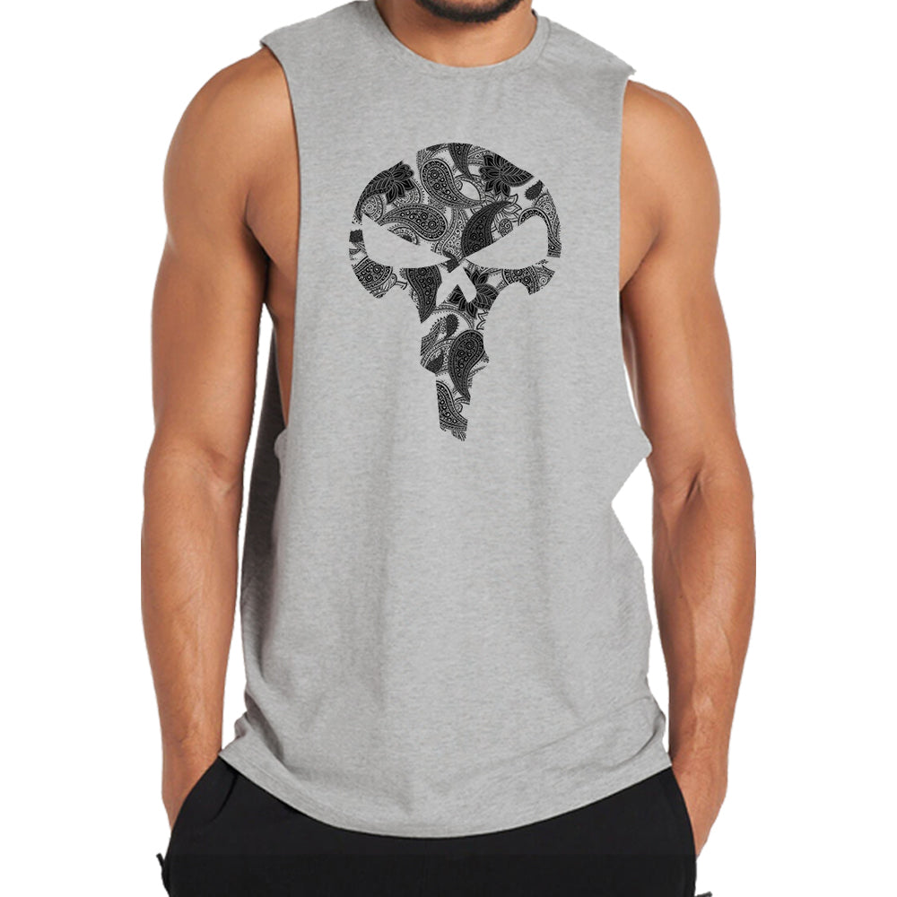 Paisley Skull Tank