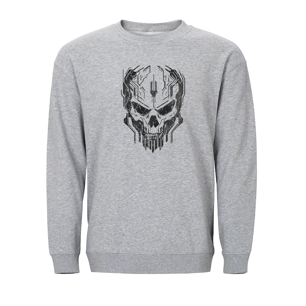 Technological Skull Crewneck Sweatshirt