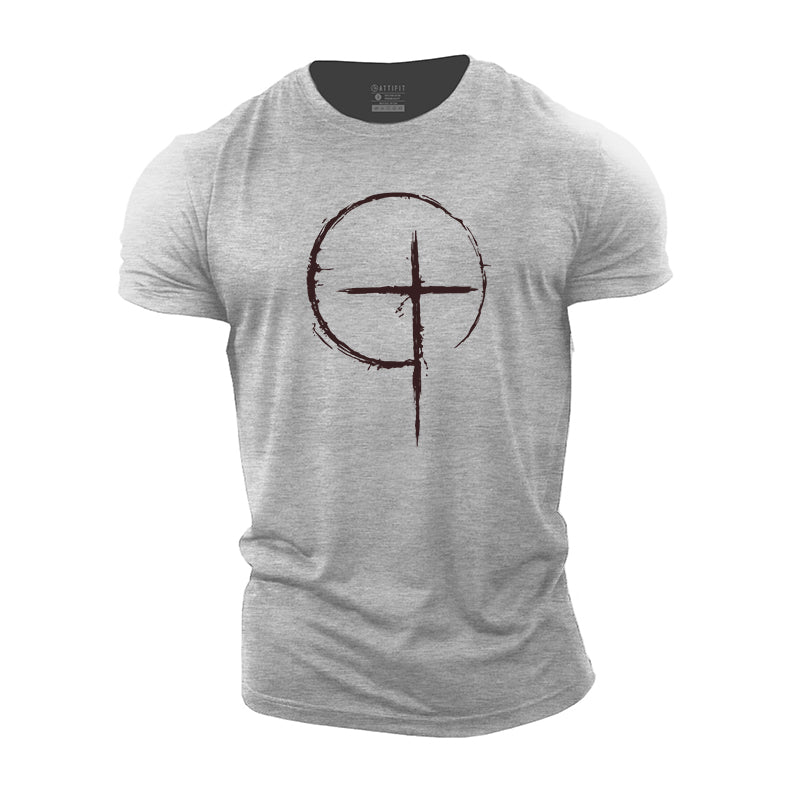 Simple Cross Cotton T-Shirt