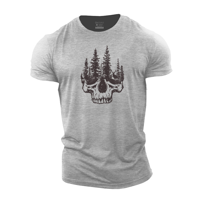 Skull Forest Cotton T-Shirt