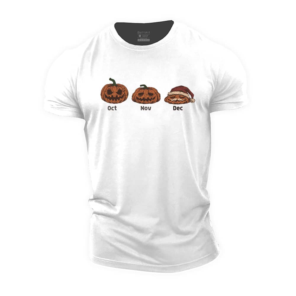 Pumpkin Santa Cotton T-Shirt