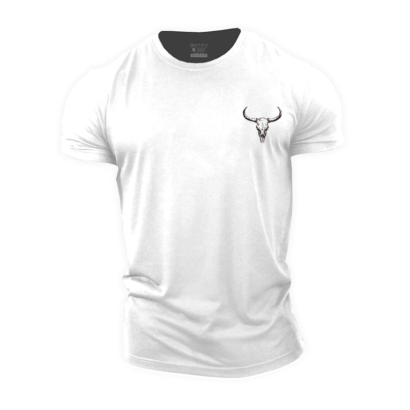 Mini Bull Skull Cotton T-shirts