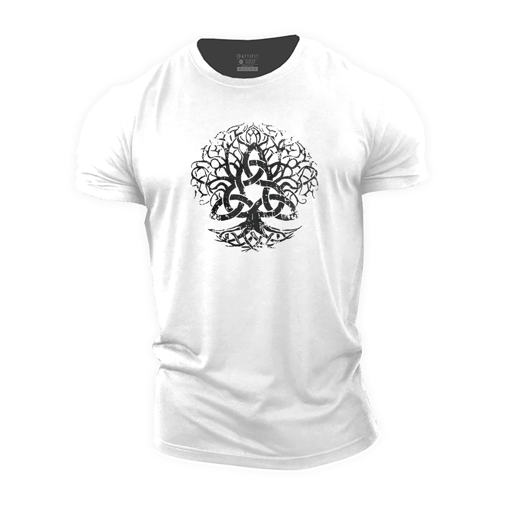 Triquetra Life Tree Cotton T-Shirt