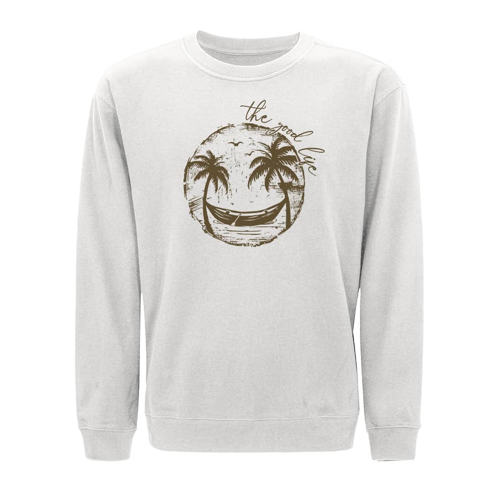 Smiley Palm Tree Crewneck Sweatshirt